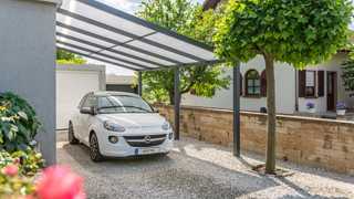 Überdachung für PKW-Stellplatz, Gutta