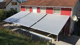 Sonnenschutz, Sonnensegel, Beschattungssystem, Shadesign