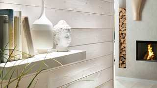 Profilholz, Wandgestaltung mit Holz, Osmo