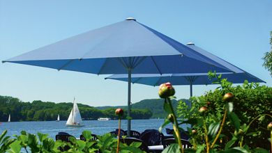 Großschirm, XXL-Sonnenschirm, Sonnenschirm-Inspektion