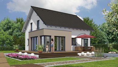 RötzerCreativ Konzept, Rötzer Creativ, Hausbau, Creativ 152 mit Eckerker, Erker, Rötzer-Ziegel-Element Haus GmbH