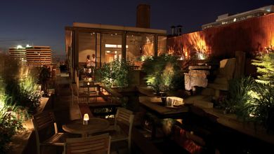 Terrasse mit stimmungsvoller Beleuchtung, Rainpro