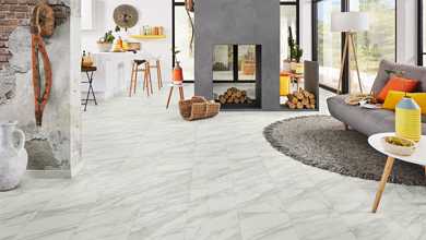 Boden in Fliesenoptik, Ceramico, Logoclic