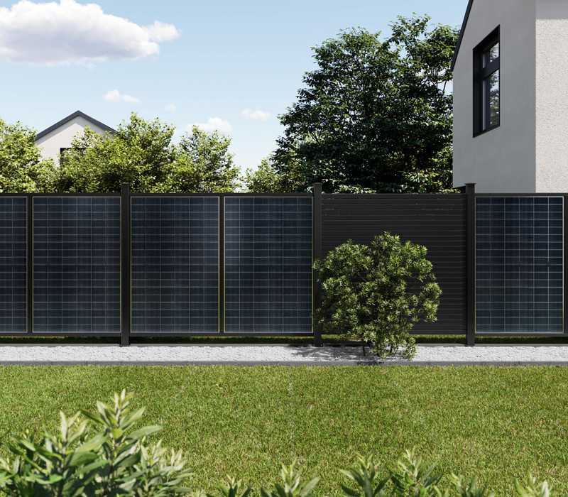 Garten mit Solarzaun, Osmo