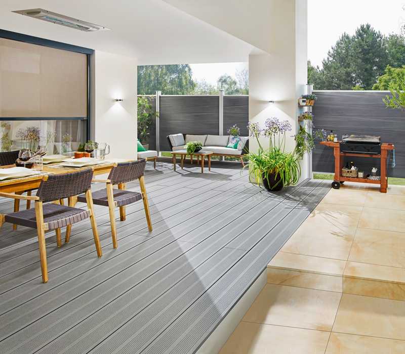 Terrassenboden, BPC, Holzoptik, Multi-Deck, Terrassendielen, Osmo